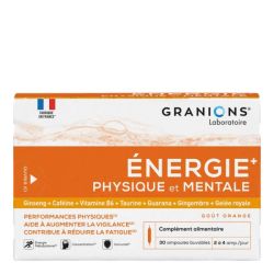 Granions Energie physique et mentale - 30 ampoules