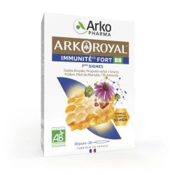 Arkoroyal immunité fort miel 20 ampoules