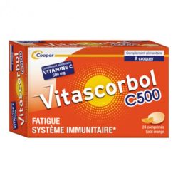 Vitascorbol vitamine C 500mg - 24 comprimés à Croquer