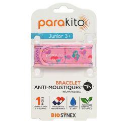 Bracelet anti-moustiques rechargeable Junior +3 ans Sirènes avec 2 recharges