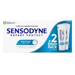 Sensodyne RAPIDE ACTION - Dentifrice Protection Longue Durée - 2x75ml