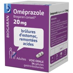 Omeprazole 20mg 14 comprimés