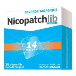 Nicopatchlib 14 mg/24h, dispositif transdermique transparent x28