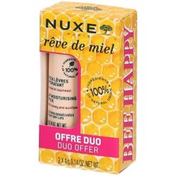 Nuxe Rêve de miel stick lèvres hydratant miel 2x4g