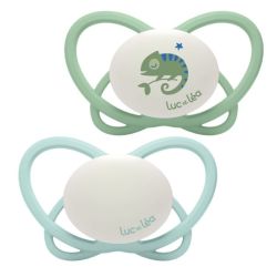 Duo de sucettes nuit physiologiques – Caméléon (+18mois)