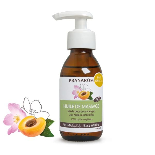 Pranarôm Huile de massage neutre naturelle  - Bio - 100ml