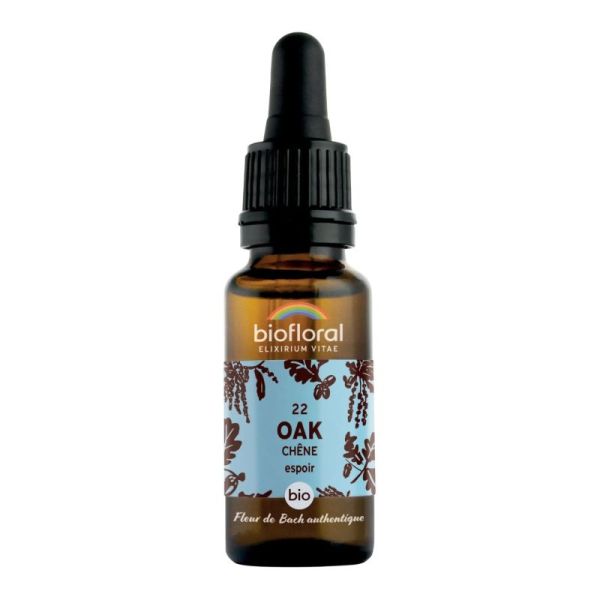 Biofloral Flb 22 Oak, Chêne - Bio Demeter - Compte-gouttes 20ml