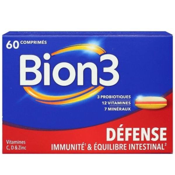 Bion 3 adultes activateur de santé 60 comprimés