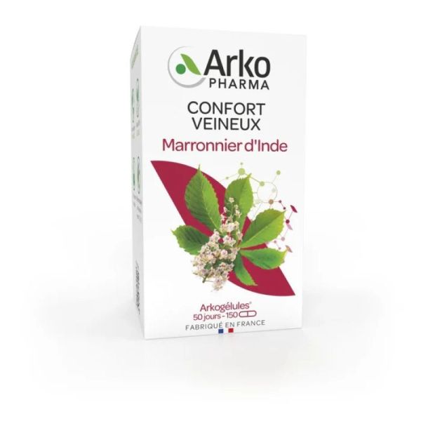 Arkogélules marronnier d'Inde bio 1125mg graine 45 gélules
