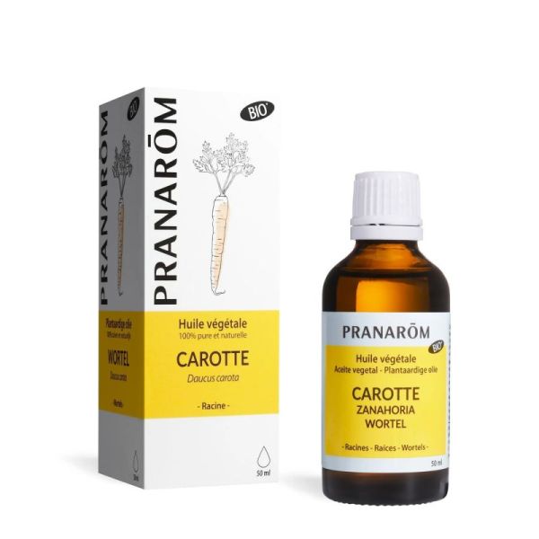 Pranarôm Huile Végétale de Carotte - Bio - 50ml