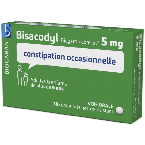 Bisacodyl 5mg Biog Cons Cpr 30