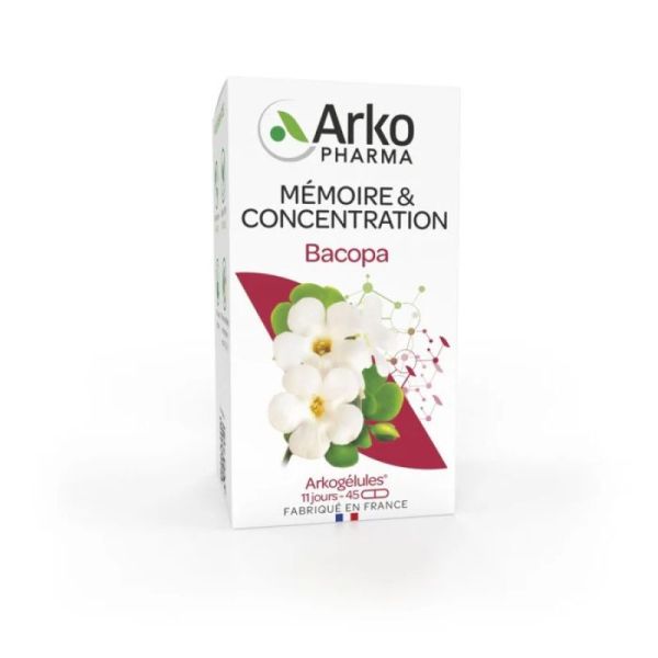 Arkogélules bacopa mémoire 45 gélules