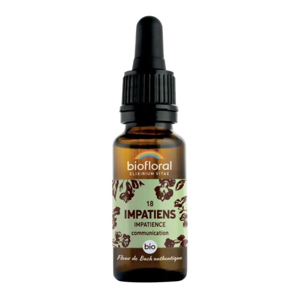 Biofloral Flb 18 Impatiens, Impatience - Bio Demeter - Compte-gouttes 20ml