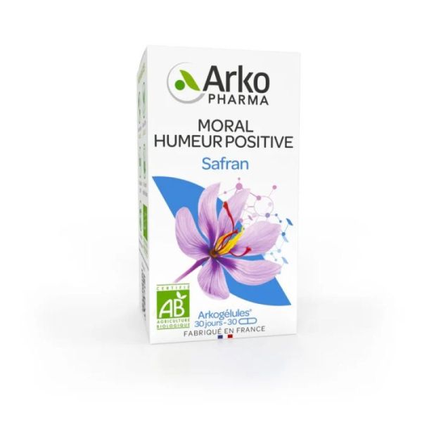 Arkogélules Safran moral humeur positive 30 gélules