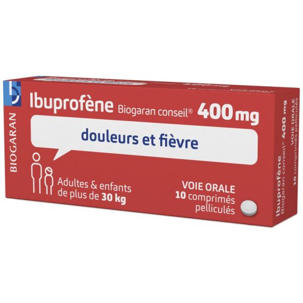 Ibuprofène 400mg 10 comprimés pelliculés