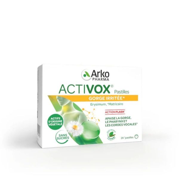 Activox menthe eucalyptus 24 pastilles