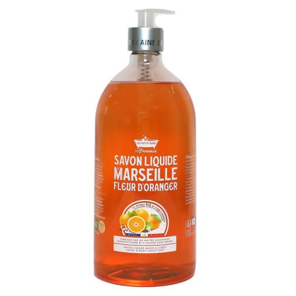 Savon liquide de Marseille 1L Fleur d'oranger
