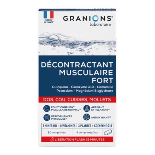 Granions Décontractant Musculaire Fort - 20 comprimés