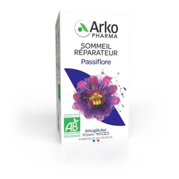 Arkogélules passiflore bio sommeil réparateur 150 gélules