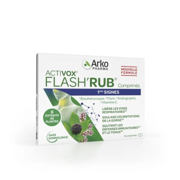 Activox Flash'Rub Comprimé 1ers signes - 15 comprimés