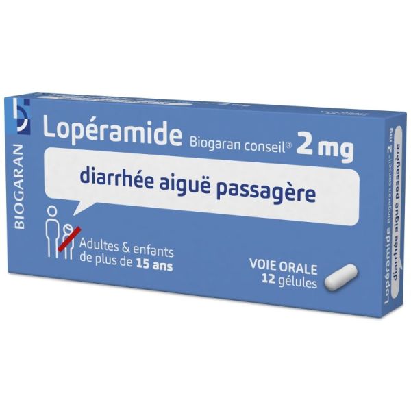 Lopéramide 2mg 12 gélules