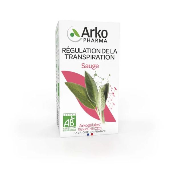 Arkogélules sauge 870mg feuille 45 gélules