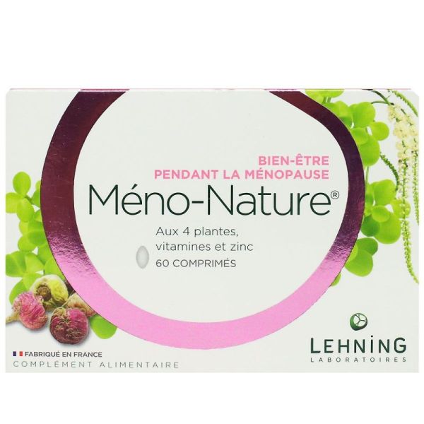 Méno-nature bien-être pendant ménopause 60 comprimés
