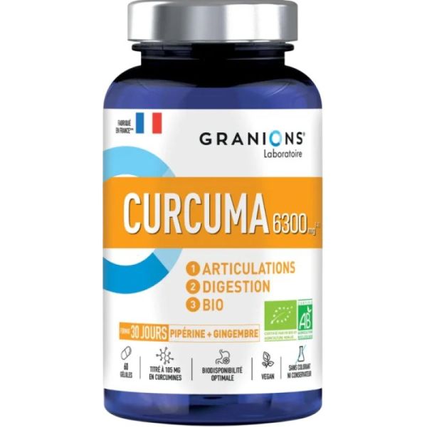 Granions Curcuma 6300mg BIO - 60 gélules