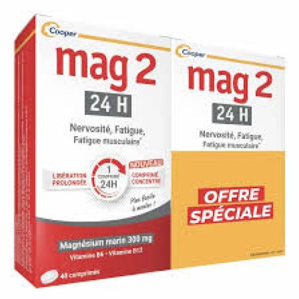 Mag 2 24h Magnesium Marin 2x40 Comprimes