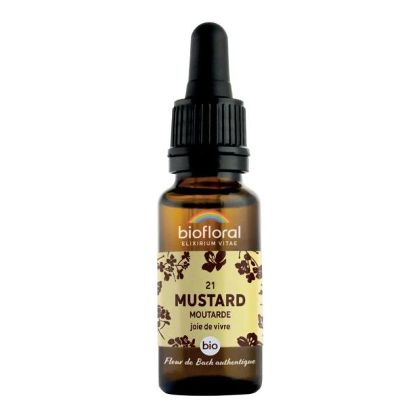Biofloral Flb 21 Mustard, Moutarde - Bio Demeter - Compte-gouttes 20ml