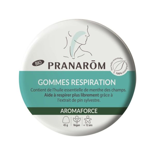 Pranarôm Aromaforce - Gommes respiration - Bio