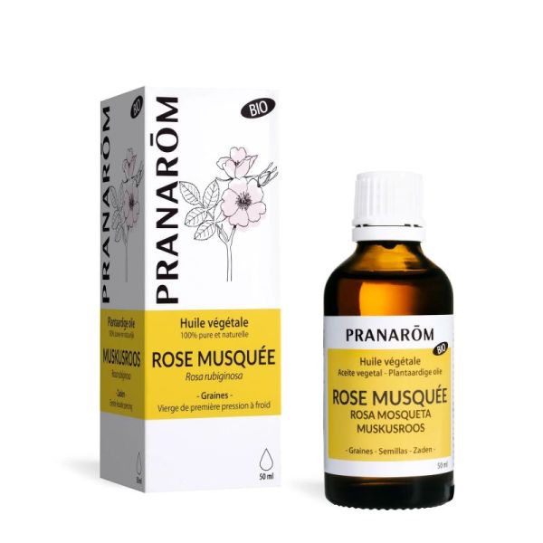 Pranarôm Huile Végétale de Rose musquée - Bio - 50ml