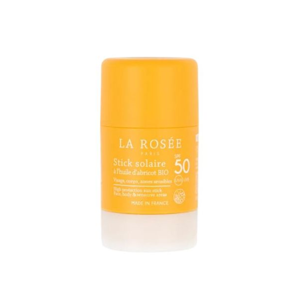 Stick solaire SPF 50+ visage et zones sensibles à l'huile d'abricot BIO - 18g