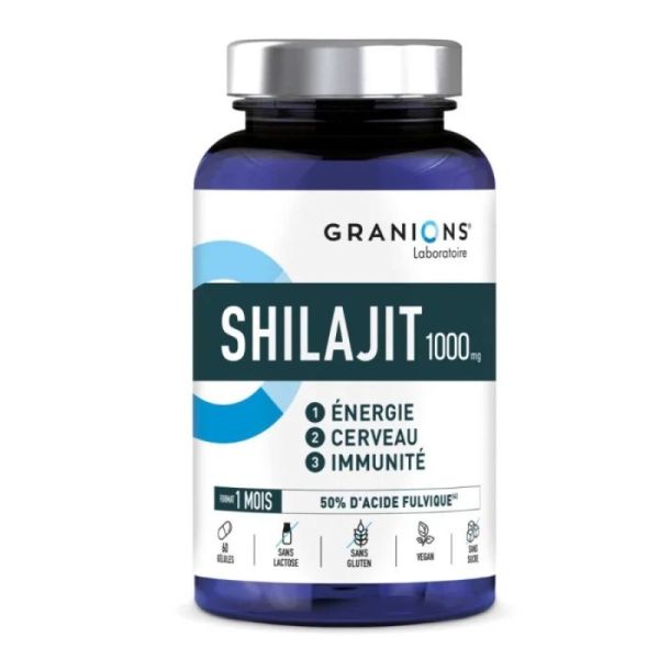Granions Shilajit - 1000 mg - 60 gélules