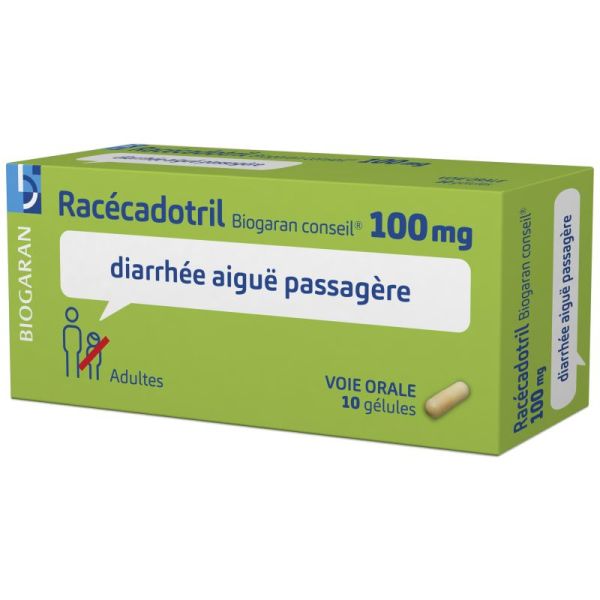 Racécadotril 100mg 10 gélules
