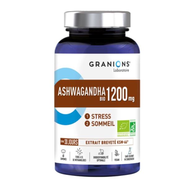 Granions Ashwagandha Bio - 1200mg - 60 comprimés
