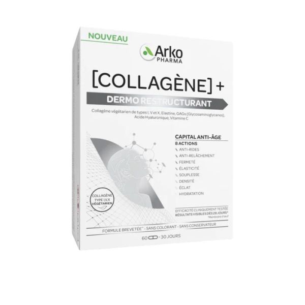 Arkopharma Collagène + Dermo Restructurant - 60 gélules