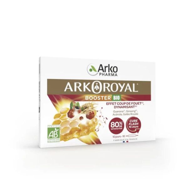 ArkoRoyal Booster bio effet coup de fouet 10 ampoules x 10ml