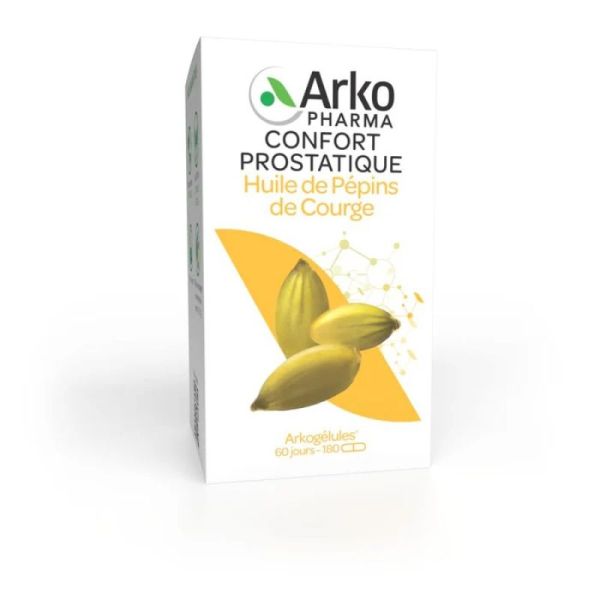 Arkogélules huile pépins de courge bio confort urinaire 180 capsules