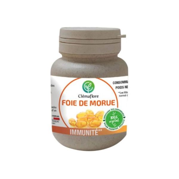 Clémaflore Immunité, Foie De Morue - 60 capsules