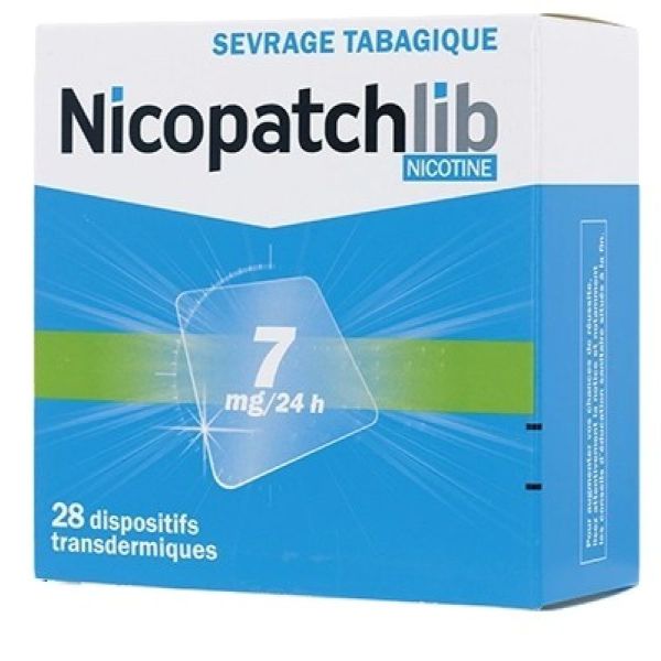 Nicopatchlib 7mg/24h - 28 dispositifs transdermiques