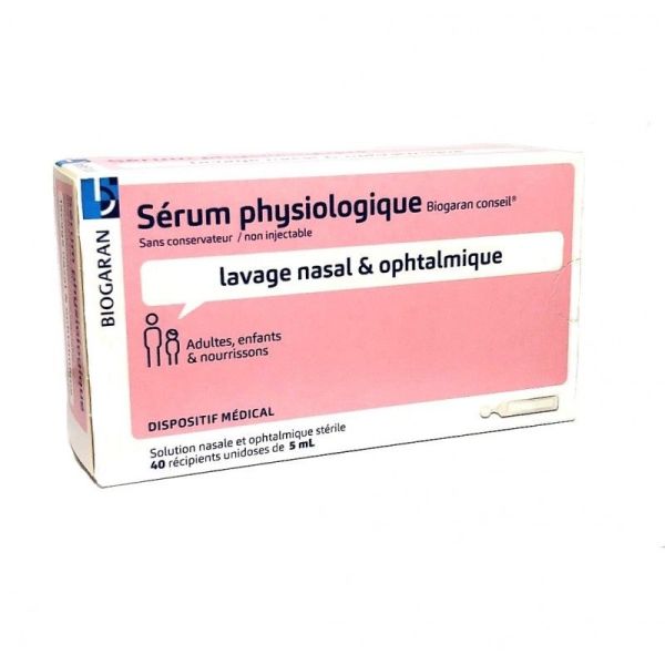 Serum Physiologique 0,9% Biogaran Dose 5ml