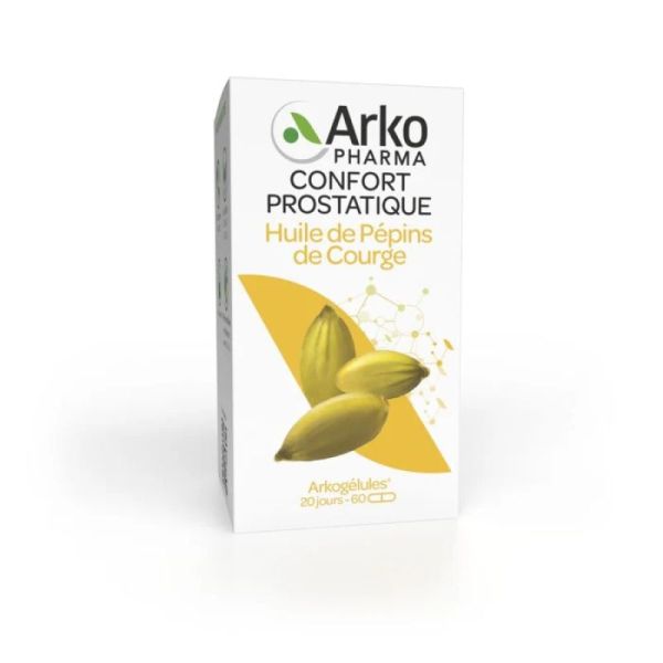 Arkogélules huile pépins de courge bio confort urinaire 60 capsules