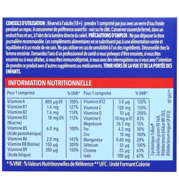 Bion 3 adultes activateur de santé 30 comprimés