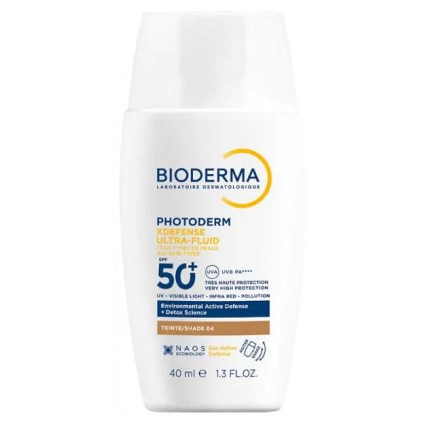 BIODERMA Photoderm Xdefence Ultra-Fluid SPF 50+ 40ml Teinte : 04