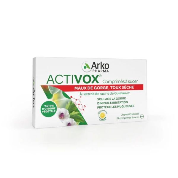 Activox citron 24 comprimés à sucer