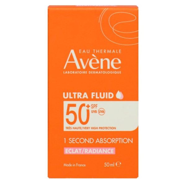 Avène solaire Ultra Fluid Éclat SPF50+ 50 ml