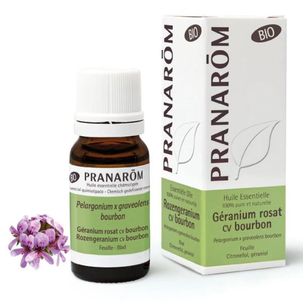 Pranarôm Huile Essentielle de Géranium rosat cv bourbon - Bio - 10ml