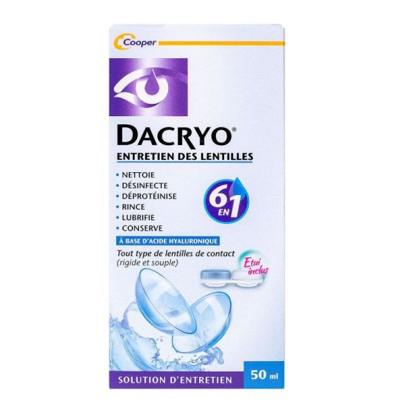 Dacryo entretien des lentilles 6en1 50ml