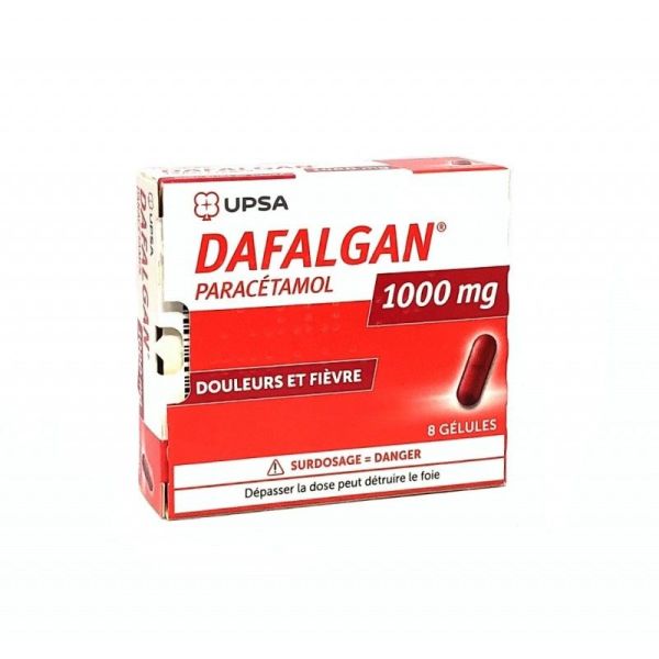 Dafalgan 1 000mg 8 gélules
